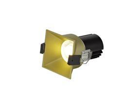 DM201961  Biox 12 Tridonic Powered 12W 4000K 1200lm 12° CRI>90 LED Engine  Gold Square Fixed Recessed Spotlight, IP20